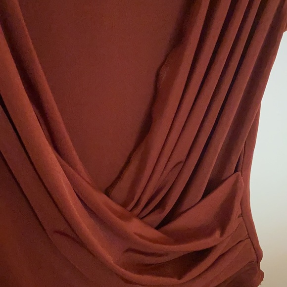 UO out from under Remy Wrap Bodysuit in Rust - Picture 7 of 10